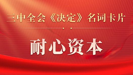 三中全會(huì)《決定》名詞卡片天天學(xué)：耐心資本