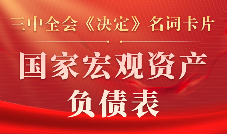 三中全會(huì)《決定》名詞卡片天天學(xué)：國家宏觀資產(chǎn)負(fù)債表