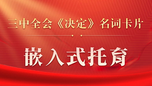 三中全會(huì)《決定》名詞卡片天天學(xué)：嵌入式托育