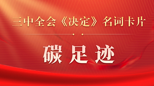 三中全會(huì)《決定》名詞卡片天天學(xué)：碳足跡