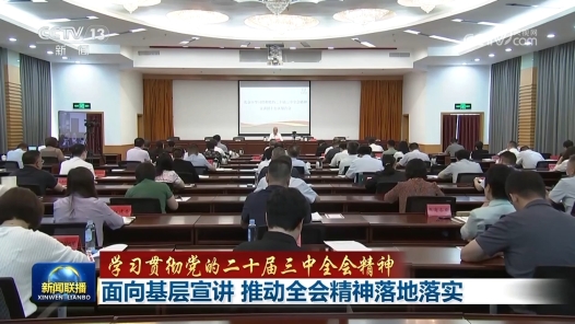 學(xué)習(xí)貫徹黨的二十屆三中全會(huì)精神｜面向基層宣講 推動(dòng)全會(huì)精神落地落實(shí)