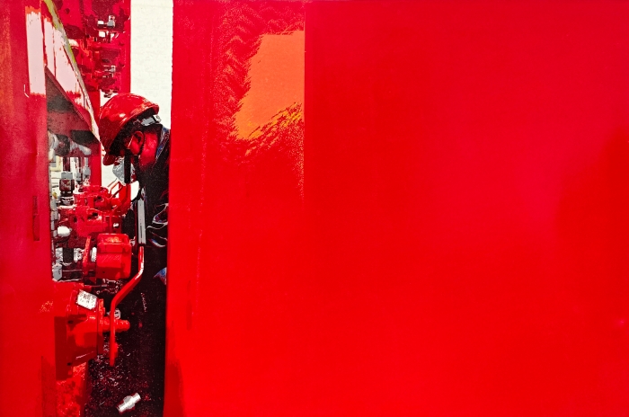 66-王艷芬-版畫-工匠-外框尺寸-126X86CM