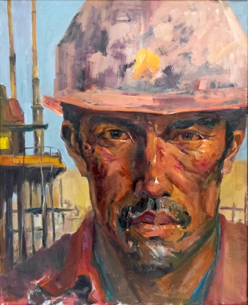 53-安漢寧-中國石油天然氣集團(tuán)有限公司-歲月與擔(dān)當(dāng)-油畫-100×80cm-外框尺寸-118x100cm