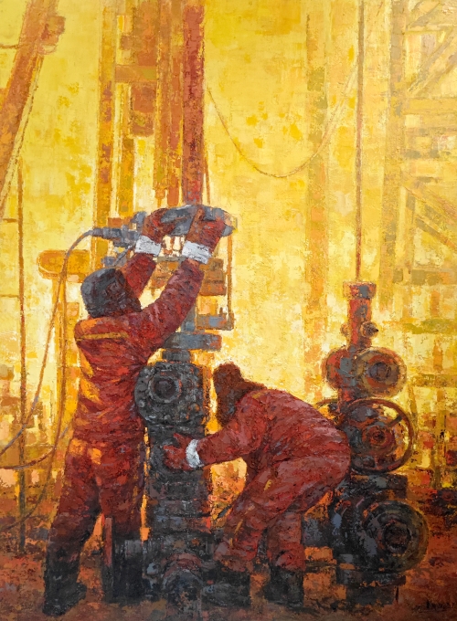 60-黃會(huì)民-油畫-晨-外框尺寸-222X161.5CM