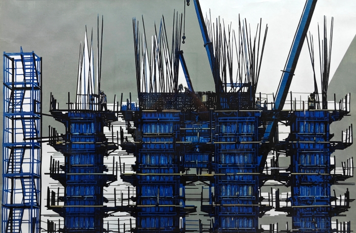 79-吳海燕-版畫-蜃景-外框尺寸-146X96CM