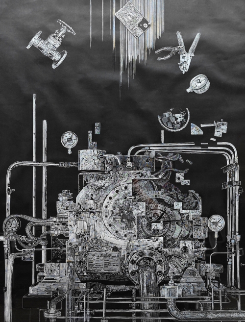 93-董靜-版畫-精密控制--外框尺寸-106X140CM