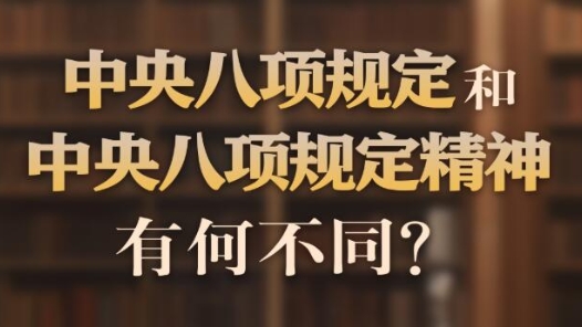 中央八項(xiàng)規(guī)定和中央八項(xiàng)規(guī)定精神有何不同？