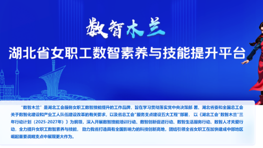 湖北省女職工數(shù)智素養(yǎng)與技能提升平臺上線