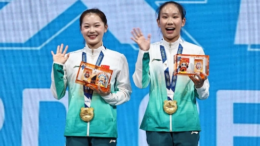 成都世運(yùn)會(huì)丨蹦床冠軍“姐妹花”：在成都感受“4D環(huán)繞”般的支持