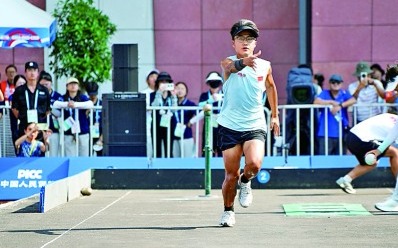 聚焦成都世運(yùn)會(huì)丨地?cái)S球——“這個(gè)項(xiàng)目老少皆宜”