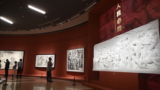 “人民必勝——紀(jì)念中國人民抗日戰(zhàn)爭暨世界反法西斯戰(zhàn)爭勝利80周年美術(shù)作品展”在京開幕