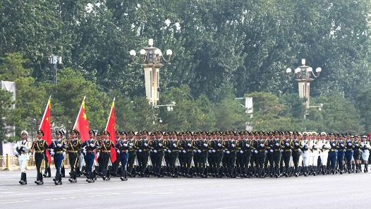 閱兵現(xiàn)場｜儀仗方隊(duì)：第一個走過天安門廣場