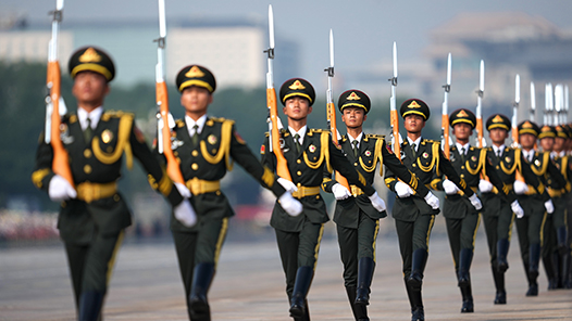 紀(jì)念抗戰(zhàn)勝利80周年｜標(biāo)兵就位