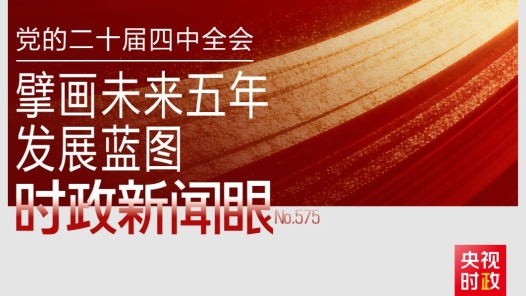 時政新聞眼丨未來五年怎么干？黨的二十屆四中全會擘畫發(fā)展藍(lán)圖