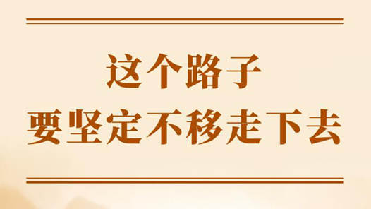 學(xué)習(xí)手記｜這個路子要堅定不移走下去
