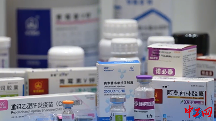 圖為華北制藥的部分藥品展示。中工網(wǎng)記者趙海山-攝