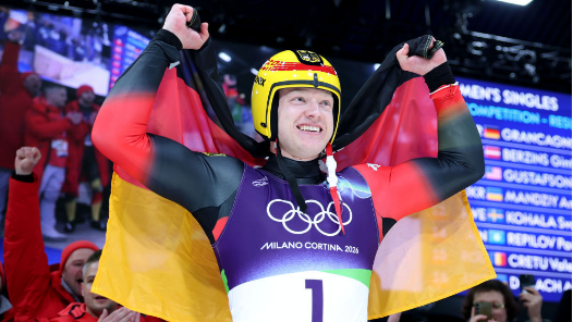 冬奧會｜四次滑行、四破紀錄！德國選手朗根漢摘得雪橇男子單人金牌