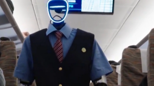 新春走基層｜慢火車來(lái)了機(jī)器人乘務(wù)員