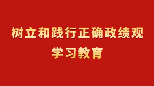 樹立和踐行正確政績(jī)觀學(xué)習(xí)教育