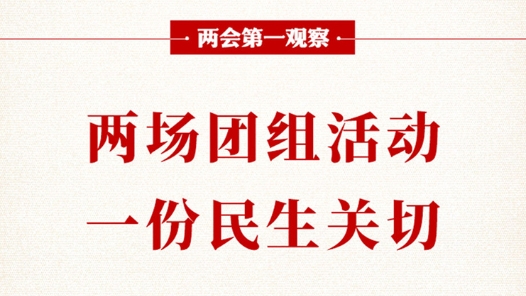 兩會(huì)第一觀察｜兩場(chǎng)團(tuán)組活動(dòng)，一份民生關(guān)切