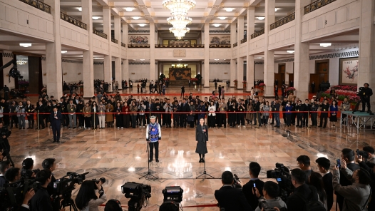 兩會(huì)｜十四屆全國(guó)人大四次會(huì)議第三場(chǎng)“代表通道”集中采訪活動(dòng)舉行