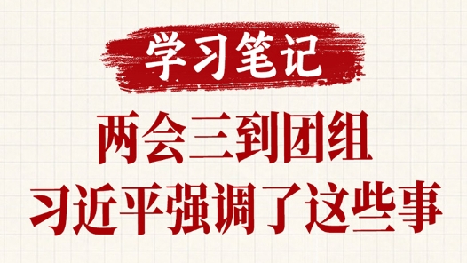 學(xué)習(xí)筆記｜兩會(huì)三到團(tuán)組，習(xí)近平強(qiáng)調(diào)了這些事