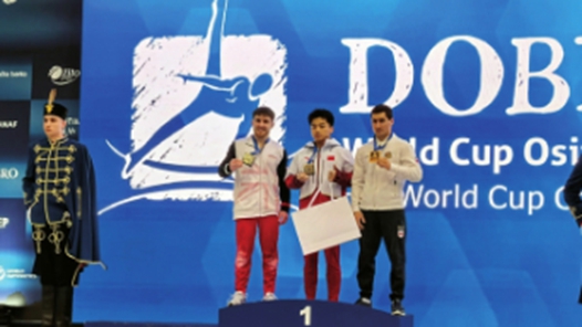 山西運動員劉恒宇體操世界杯奪冠