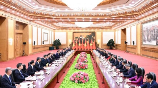 習(xí)近平同越共中央總書記、國家主席蘇林舉行會談